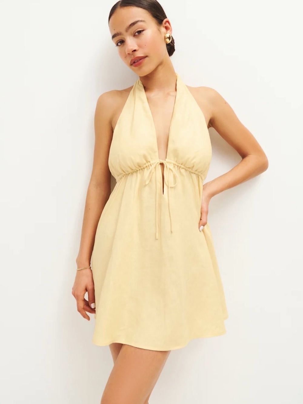 Reformation Carlena Linen Dress